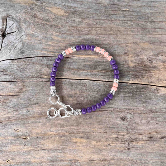 Sølv Armebånd med Seed Beads - 928