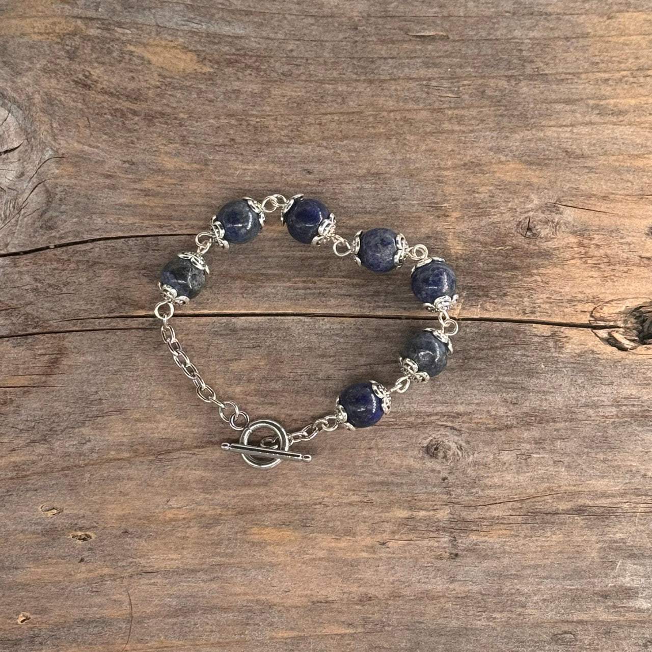 Sølv Armbånd med Lapis Lazuli