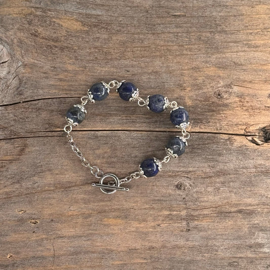 Sølv Armbånd med Lapis Lazuli
