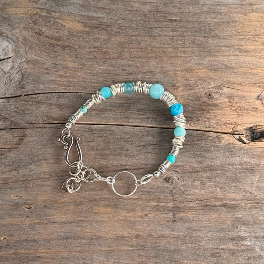 Sølv Armbånd med Glass