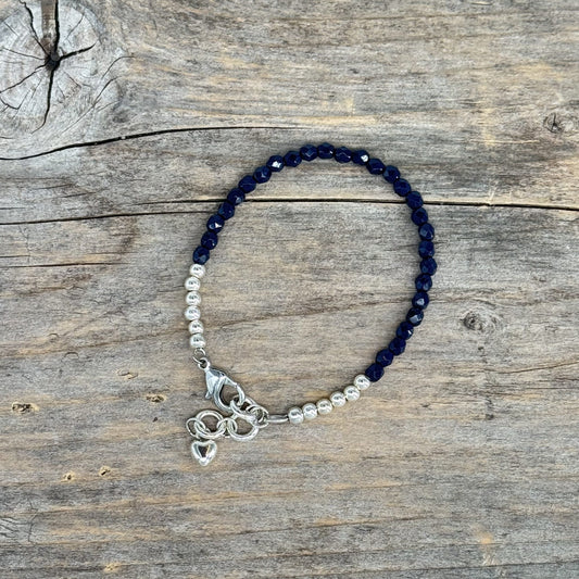 Sølv Armbånd med Glass